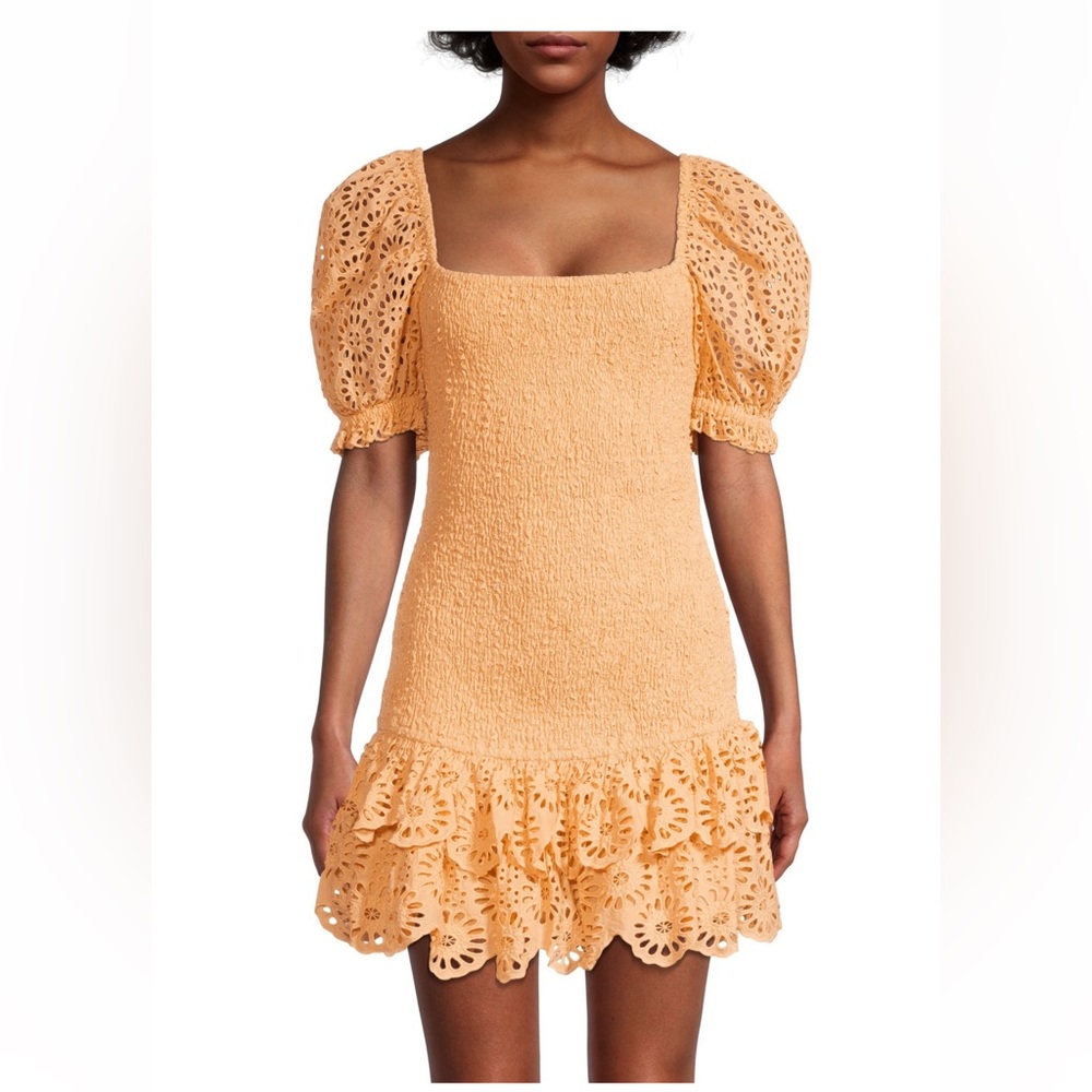 Significant Other Elsa Mini Dress in Light Tangerine